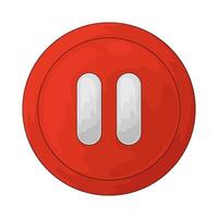 Webinar pause button vector