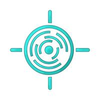hacker target illustration vector