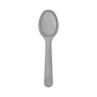stainless steel spoons vector