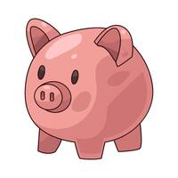 illustration of piggy bank vector
