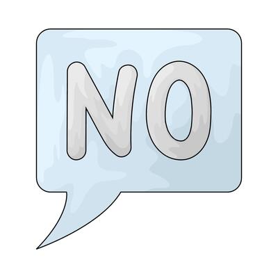 illustration of no