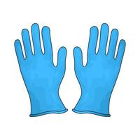 safety rubber gloves vector