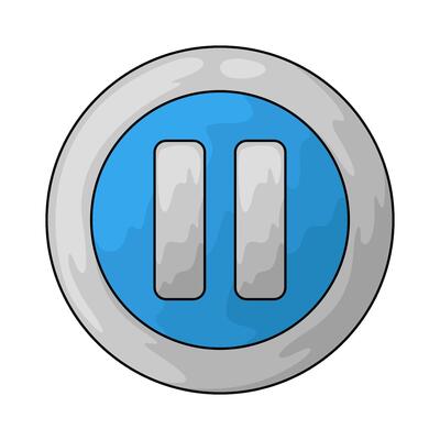 Podcast pause button