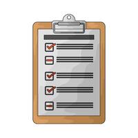 delivery list clipboard vector