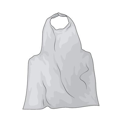 illustration of plastic apron
