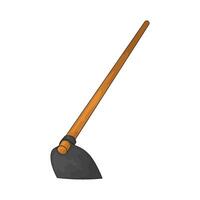 gardening hoe illustration vector