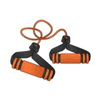 Gym resistance band vector