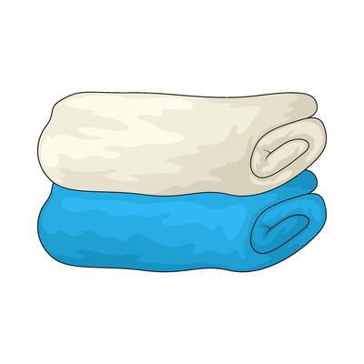 two folded towels