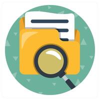 Search Folder and find icon concept vector