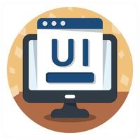 User Interface and web icon concept vector