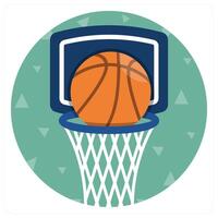 Basket Ball icon concept design vector