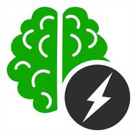Brainstorming and idea icon concept design vector
