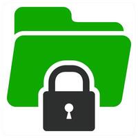 Secure Folder icon concept design vector