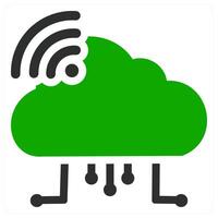 Cloud Computing and networking icon concept vector