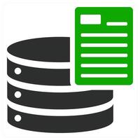 Database icon concept design vector