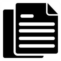 Duplicate Page icon concept design in black color vector