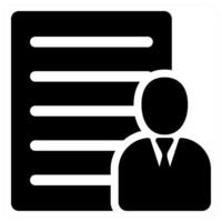 User Profile icon concept design in black color vector