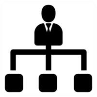 Hierarchy icon concept design in black color vector