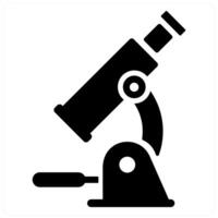 Laboratory and lab icon concept in black filled color vector