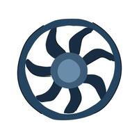 power cooling fan cartoon illustration vector