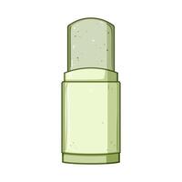 zerowaste deodorant eco friendly cartoon illustration vector