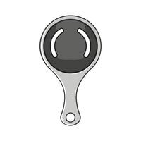 efficient egg separator tool cartoon illustration vector