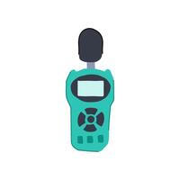 stemware noise level meter cartoon illustration vector