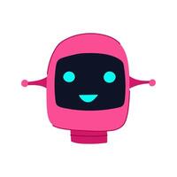 algorithms robot head cartoon illustration vector