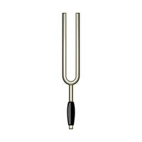 crystal tuning fork cartoon illustration vector
