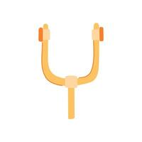pitch tuning fork cartoon illustration vector