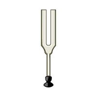 stemware tuning fork cartoon illustration vector