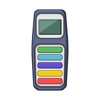 instant voting clicker cartoon illustration vector