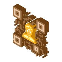 referral code affiliate program isometric icon illustration vector