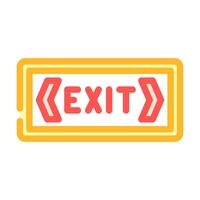 exit information color icon illustration vector