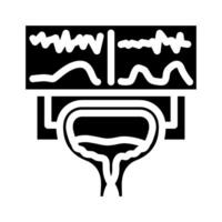 urodynamic testing urology glyph icon illustration vector