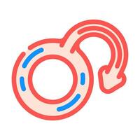 erectile dysfunction urology color icon illustration vector