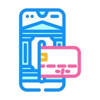 embedded finance solutions fintech color icon illustration vector