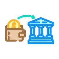 invisible payments fintech color icon illustration vector