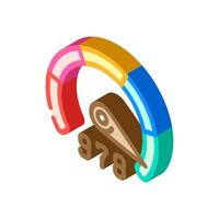 dynamic credit scoring model fintech isometric icon illustration vector