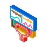 urodynamic testing urology isometric icon illustration vector
