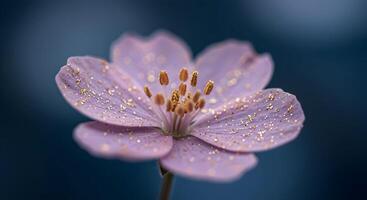 Purple Flower with Gold Glitter photo