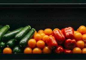 Zucchini Tomato and Pepper Vegetable Arrangement photo