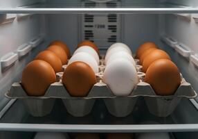 Eggs in Refrigerator photo