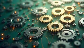 Gear Abstract Network photo