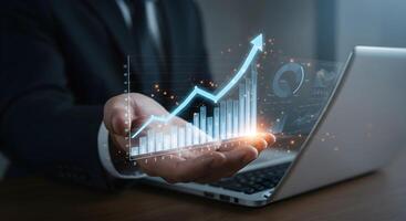 Growth Chart in Hand Showing Financial Success photo