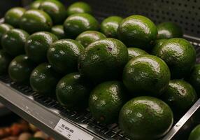 Fresh Green Avocado Fruit on Display photo