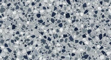 Terrazzo Tile Texture Gray Blue White photo
