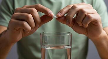 Pill with Water photo