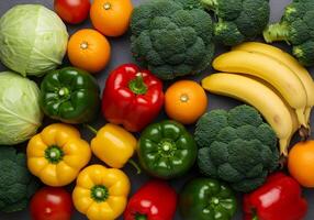 Assorted Vegetables and Fruits photo