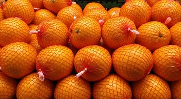 Orange in Net Bag photo